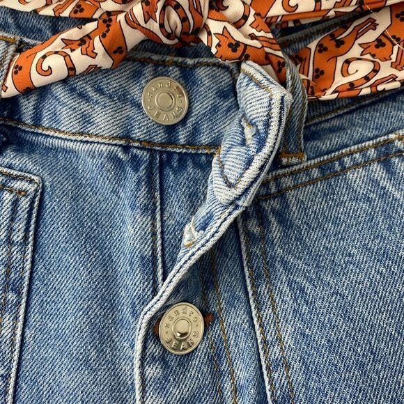 Sandro Belted Denim Shorts - Picture 9 of 10